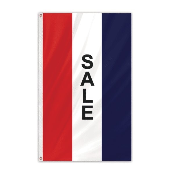 Sale Message Flag 3'x8' Vertical Flag